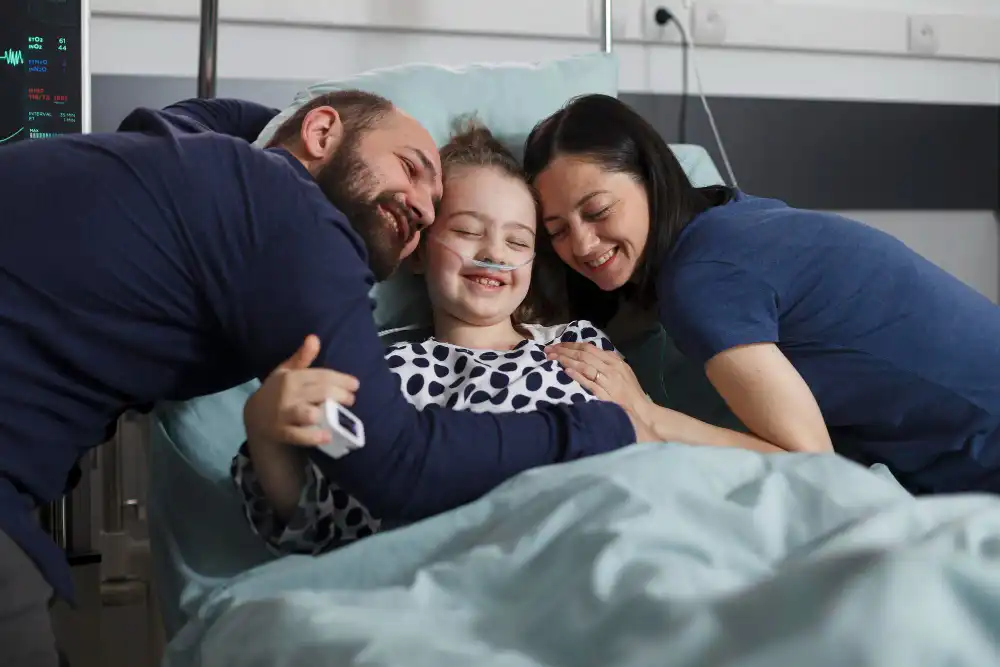 família na recuperação paciente